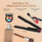 Cordless Hair Straightener Brush - Dual-purpose Straightening & Styling Tool, Portable Hot Comb For Travel, Negative Ion Technology For Smooth & Shiny Hair (black)-121294106
