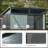 5Ft X 3Ft Outdoor Metal Storage Shed Transparent Plate Gray-119458041