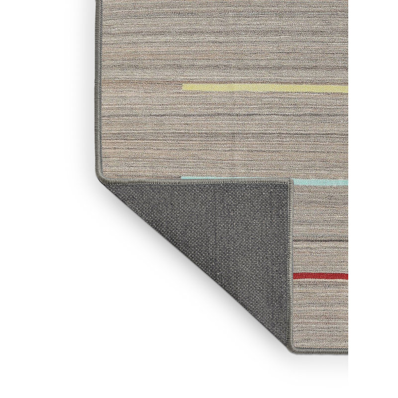 Tapis gris foncé / beige Chertsey, Rectangle 5 pi x 7 pi