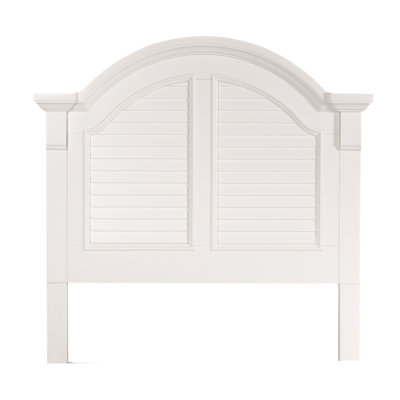  Alvy Twin Panel Headboard w/ Louvered Accents
