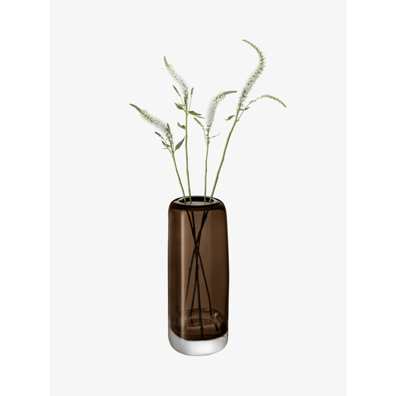 Melt Handmade Glass Table Vase, Mushroom Brown