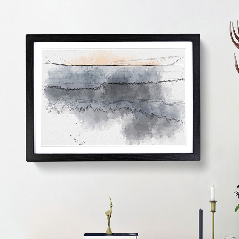 Forest in Bandon Oregon - Picture Frame Graphic Art Print, Black Framed, 45cm H x 63cm W x 2cm D