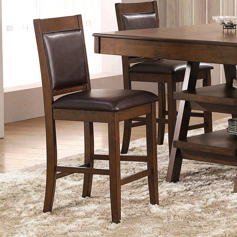 Chaise de comptoir rembourrée (ensemble de 2)
