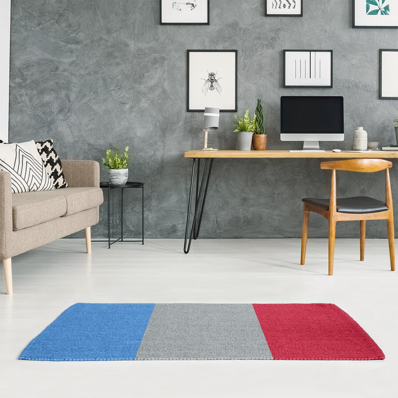 Striped Indoor Rug, Rectangle 5' x 7', No