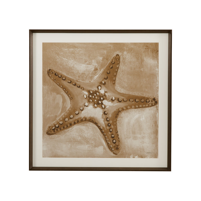 Neutral Starfish Framed Print