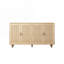 Console en bois avec 2 armoires, bois