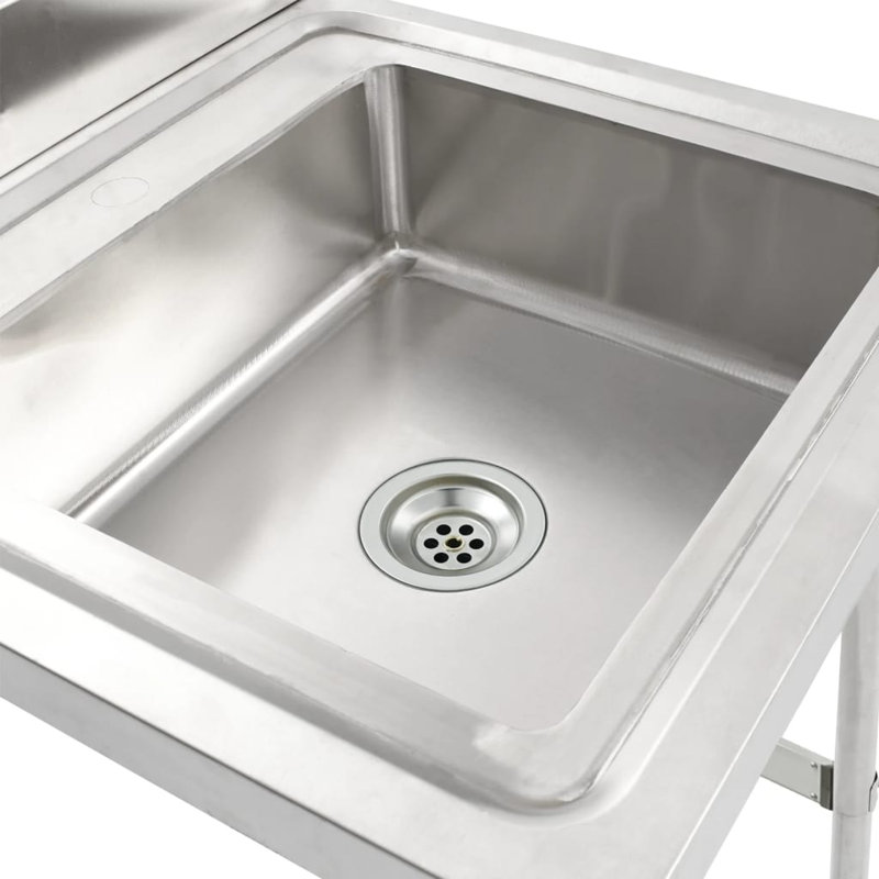 Belfry Kitchen Mitzi 600mm W Single Bowl Steel Flush Kitchen Sink