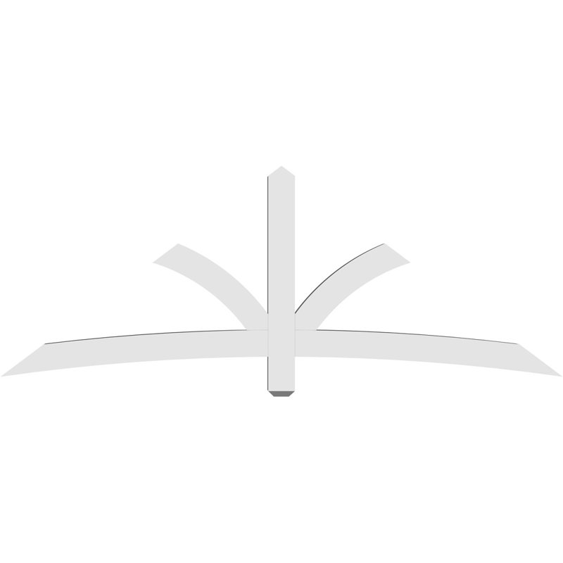 Support pour pignon Davenport, H 31,5 po x l 84 po (pas: 9/12), P 4 po x F 4 po, PVC