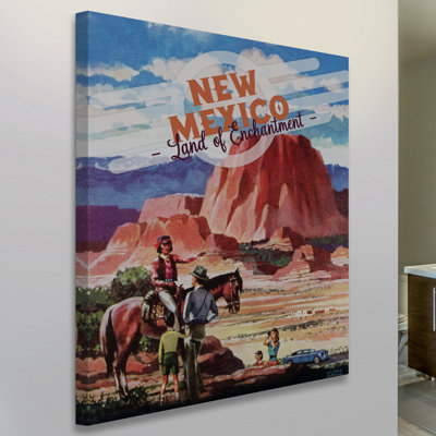 « travel new mexico », reproduction d’art sur toile tendue