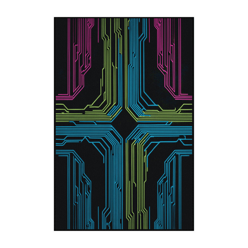 Digital Flicker Rug, Rectangle 6' x 9'