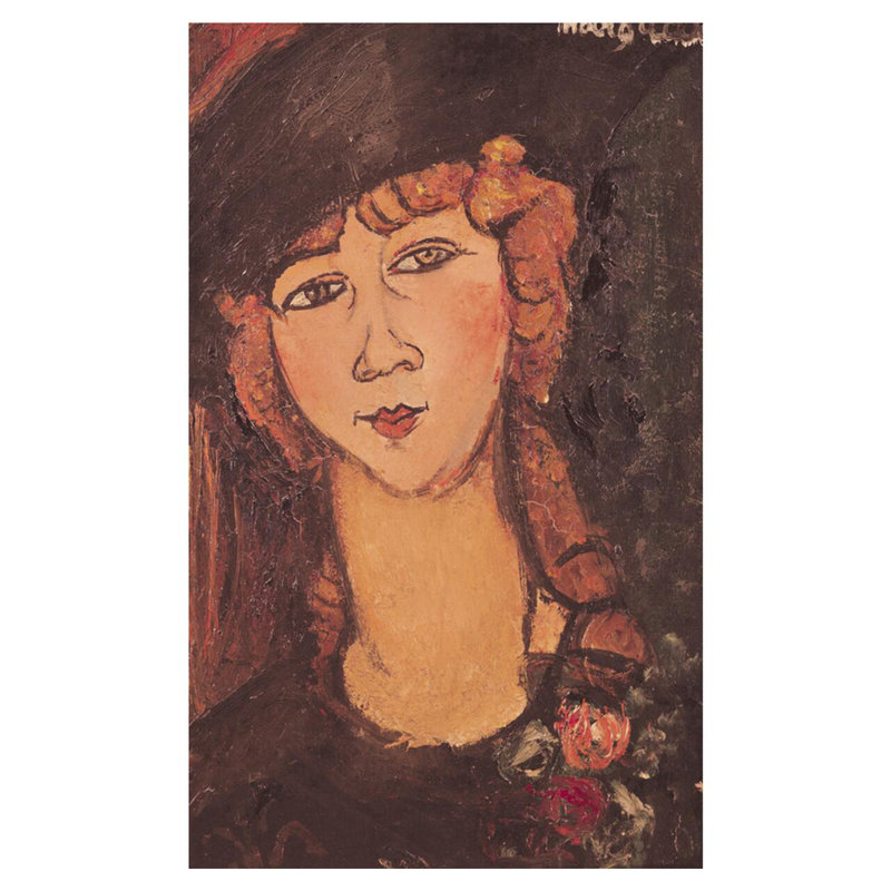 «Lolotte» par Amedeo Modigliani - estampe numérique, H 40 po x l 32 po