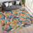 Machine Washable Indoor/Outdoor Jozwiak ACN2383 Floral Rug-970546477