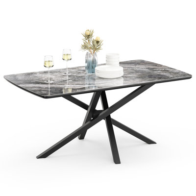 Atherton Metal Base Dining Table