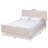 Krecic Upholstered Platform, Queen Bed, Light Pink 64.60'' W X 86.60'' L X 40.90" H-166719302-166719296