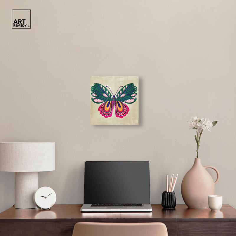 «Butterfly Wings» par Art Remedy, H 12 po x l 12 po, Toile tendue