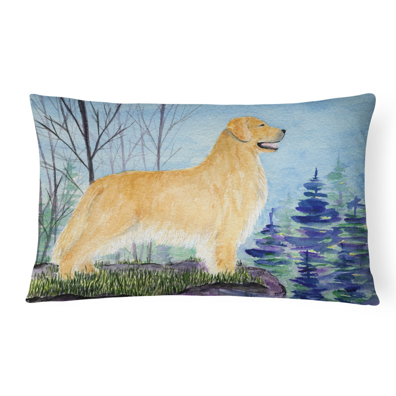 Coussin décoratif intérieur/extérieur golden retriever