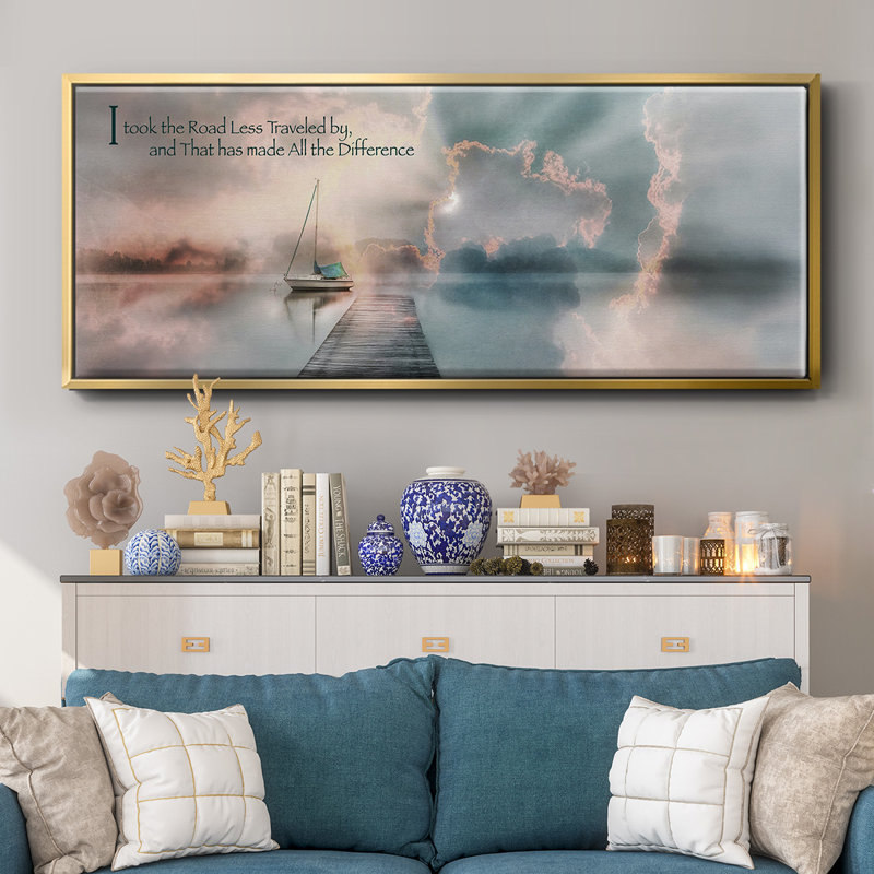 Road Less Traveled- Framed Canvas