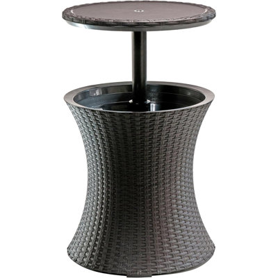 Table basse d'appoint pour terrasse et spa Cool Bar avec refroidisseur à bière et à vin 7,5 gallons Cool Bar