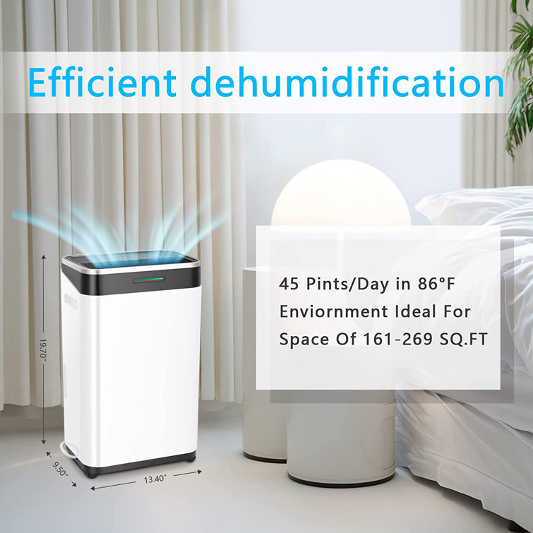 Keystone 50 Pints Console Dehumidifier for Rooms up to 4500 Cubic