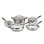 PureRadiance Stainless w/Brushed Titanium Finish 8 Pc Set