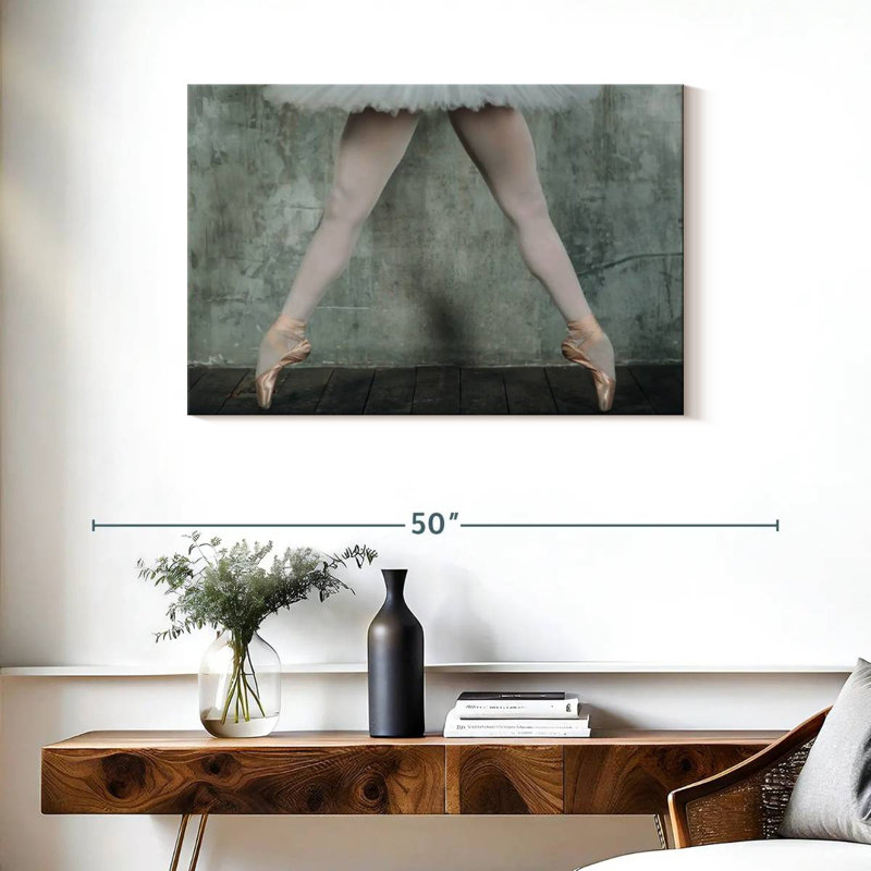 Pieds toniques d'une ballerine