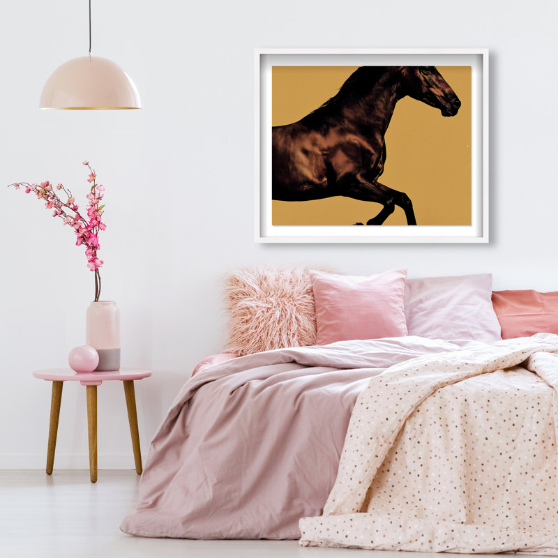 Hue Equine II Framed Graphic Art, 31.5"H x 37.5"W, White Shadowbox