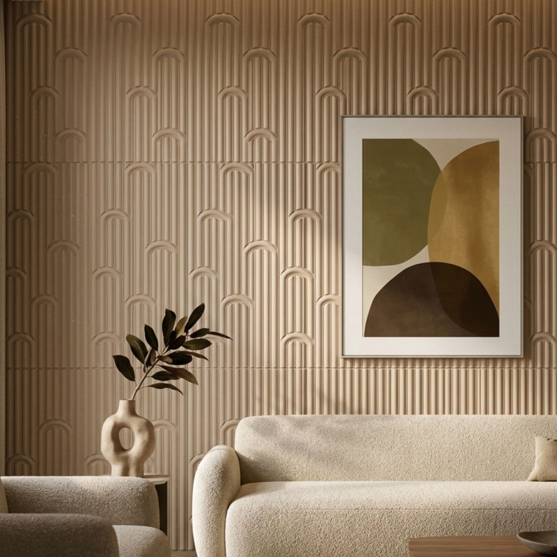 Panneau mural en PVC souple 19,7 "x 40,6" en PVC souple (paquet de 10), Moccasin
