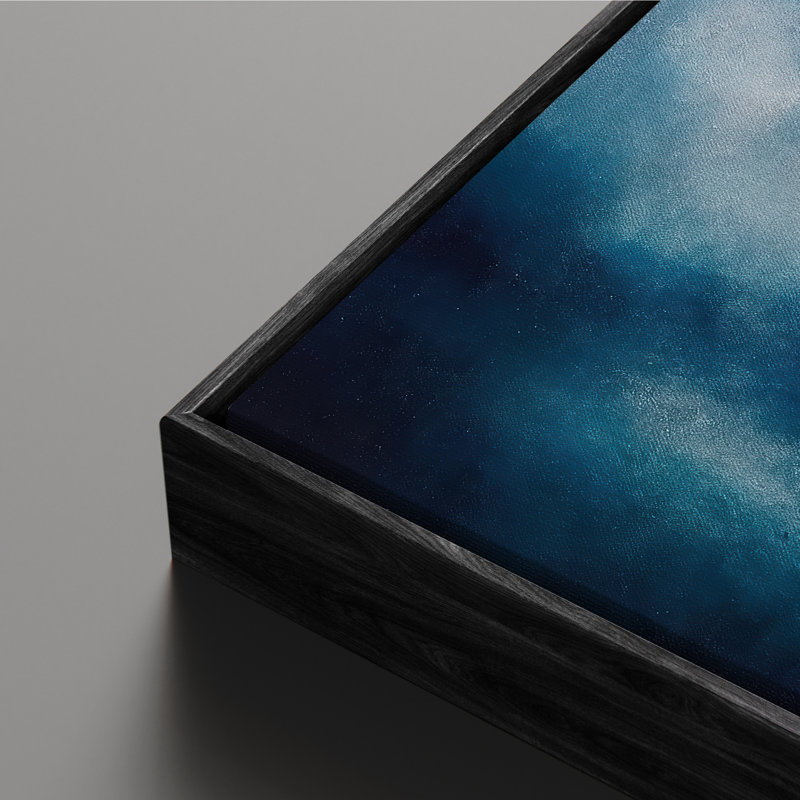 Art mural encadré, impression de nuages abstraits de ciel bleu pour chambre à coucher - 16 po x 24 po x 2 pièces, 24 po x 36 po x 2 pièces