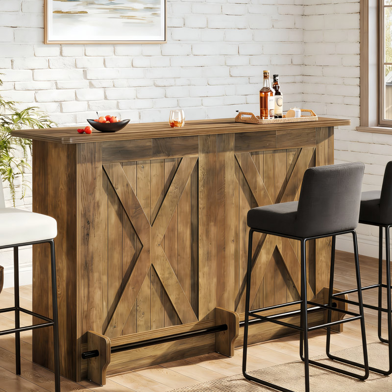 160cm Bar Cabinet, Brown