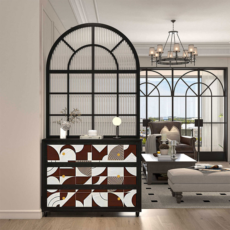 Armoire d'entrée rétro de style français