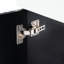 Meuble-lavabo de salle de bain 21,6 po - Lavabo en céramique, rangement sur le côté droit, armoire contemporaine peinte en noir avec apparence de style moderne-1196764295