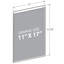 Cadre mural transparent en acrylique transparent l 11 po x H 17 po - vertical / portrait, paquet de 2