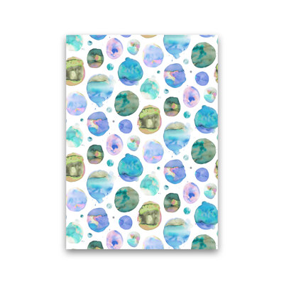 Big Watery Dots Blue - Print