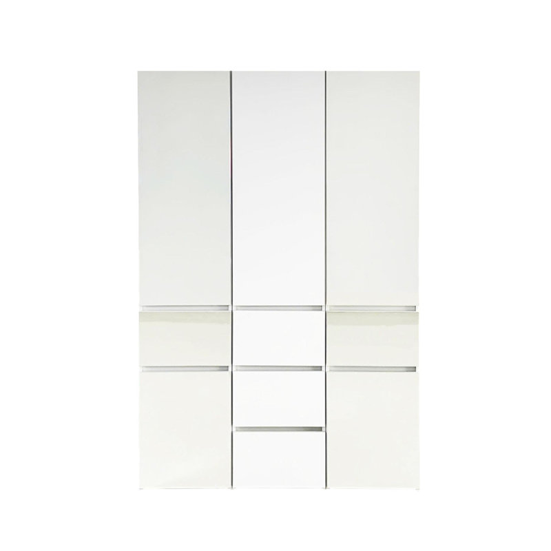 Modular Wood Closet System with Mirror