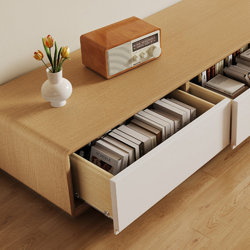 Home Simple Style Wood TV Stand