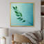 «Teal Tranquility Leaf Impression», reproduction sur toile-55945275-55945248