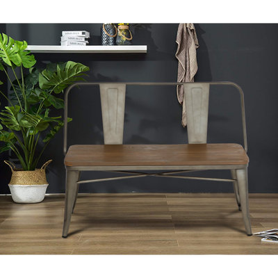 Talleyran Steel Outdoor Bench