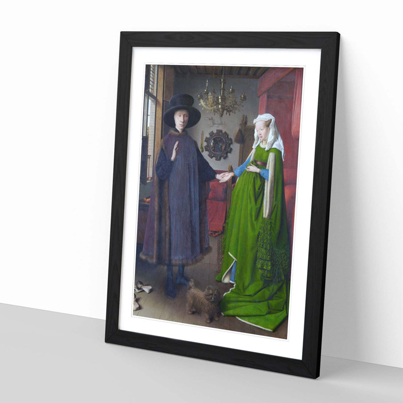 Jan Van Eyck Framed Print, Black