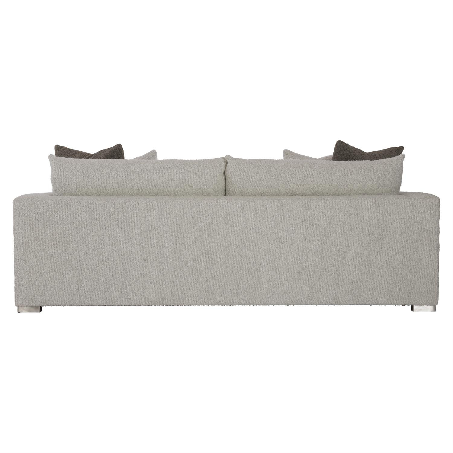 Helena 96" Square Arm Linen Sofa, Cream Boucle 1146-002