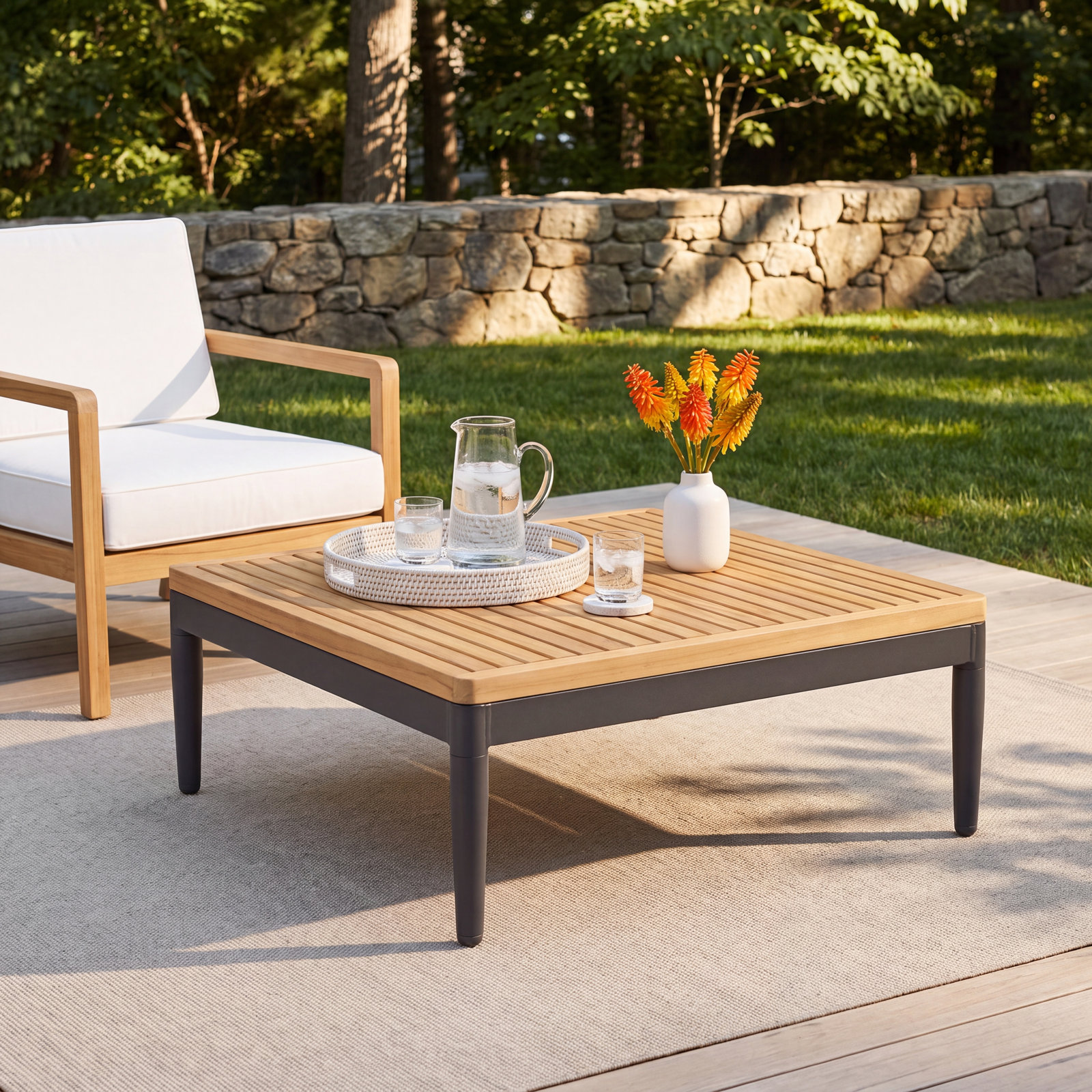 Beatrix 28.7'' Teak Outdoor Coffee Table