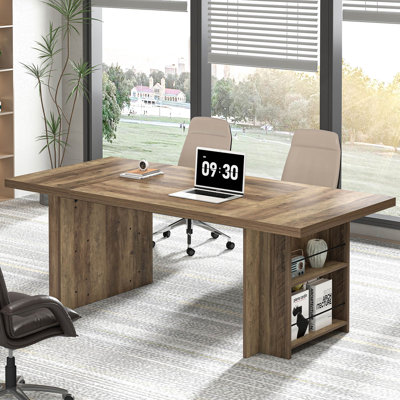 Hulste 70" Executive Desk, Oak
