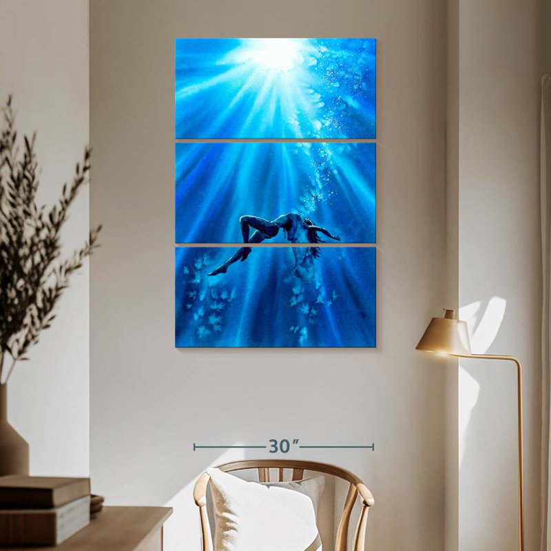 Aletra Freediver Underwater, 65" H x 42" W