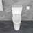 Single Flush 1.28 GPF Elongated Skirted One Piece Toilet 12" Rough In Size ADA Seat Height Toilet
