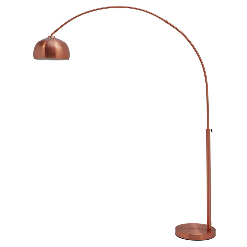 Ioanna 210cm Copper Arched Floor Lamp