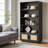 5 Tier Bookshelf, Boho Bookcase With Rattan Doors, Wooden Bookcase And Bookshelf With Storage-1840916292