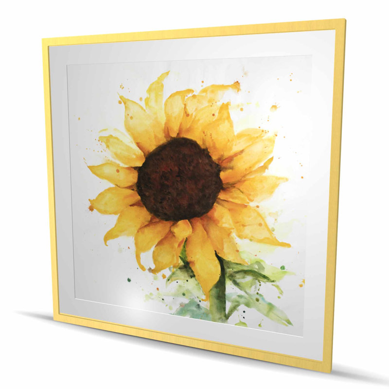 Imprimé mat jaune tournesol | Décoration intérieure