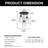 3-Light Black Cylinder Flush Mount Ceiling Light With Clear Glass