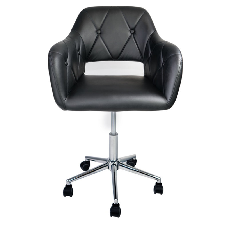 Fauteuil de coiffeuse avec siège rembourré et siège rembourré Brittney