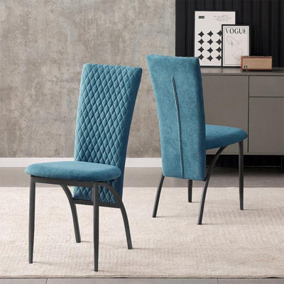 Massapequa Upholstered High Backrest Dining Chairs