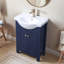 Ensemble de meuble-lavabo simple 24 po bleu